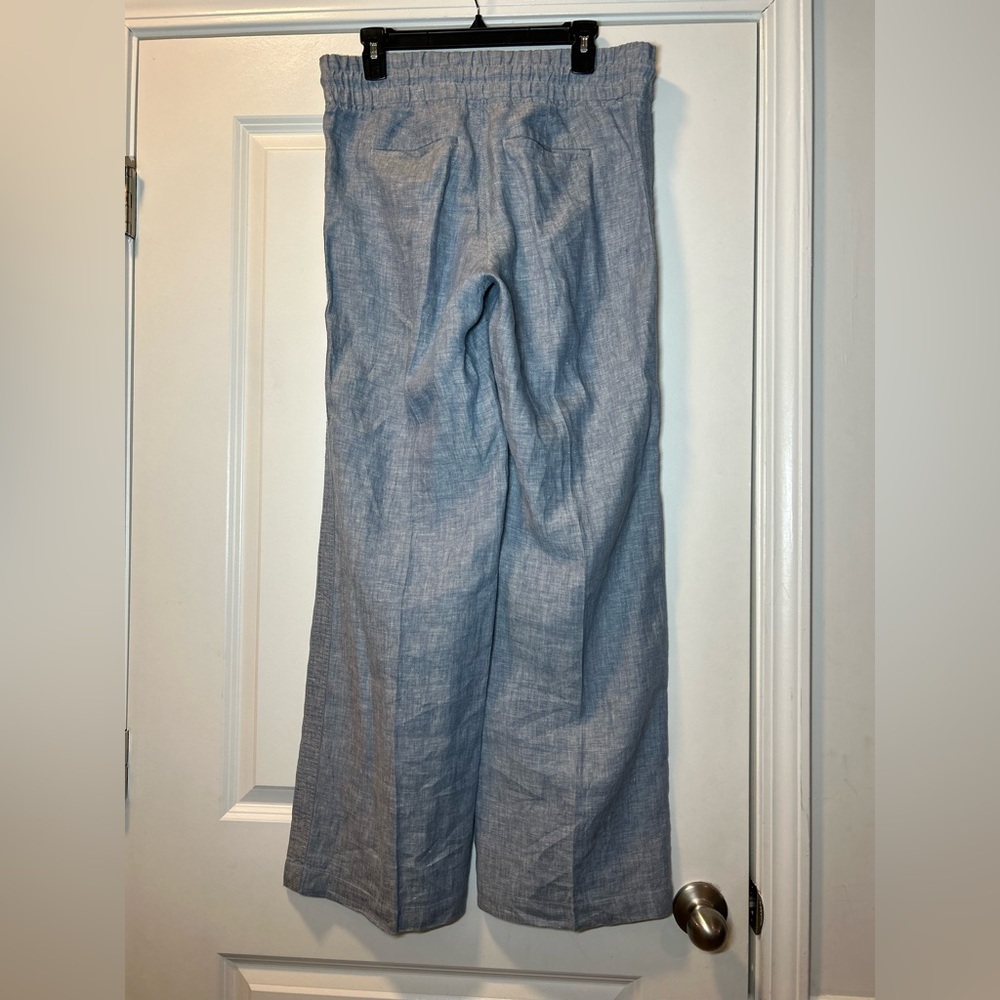 Athleta Women's Blue Linen‎ Pants - Picture 4 of 6